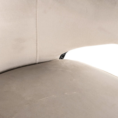 Dining chair Xandra khaki velvet