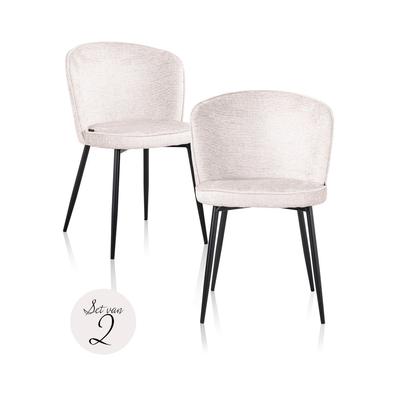 Dining chair Sandy cream fusion (Set of 2)