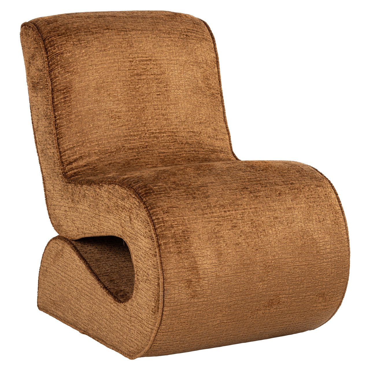 Lounge chair Frankie cognac fusion