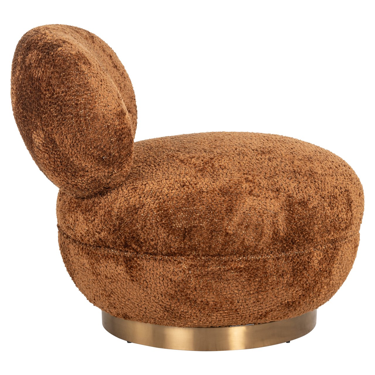 Lounge chair Jace lovely cinnamon swivel