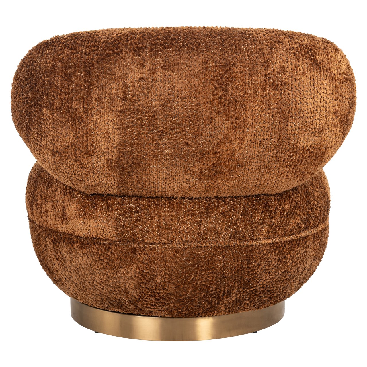 Lounge chair Jace lovely cinnamon swivel