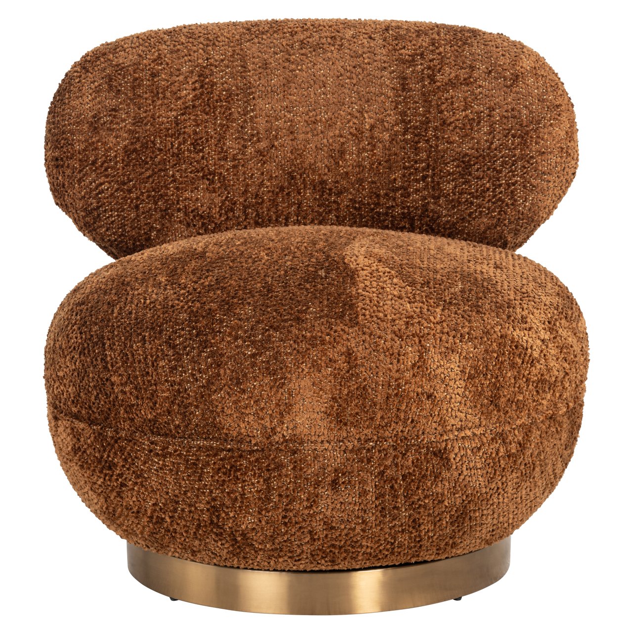 Lounge chair Jace lovely cinnamon swivel