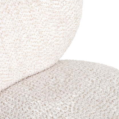 Lounge chair Jace lovely cream swivel