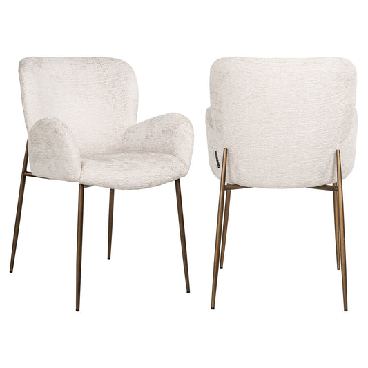Dining chair Amber cream fusion fire retardant
