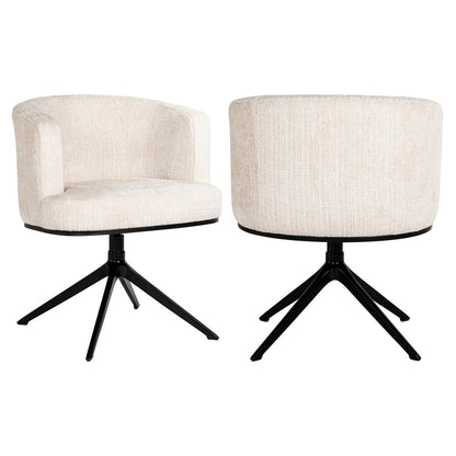 Dining chair Cheyenne niagara beige swivel