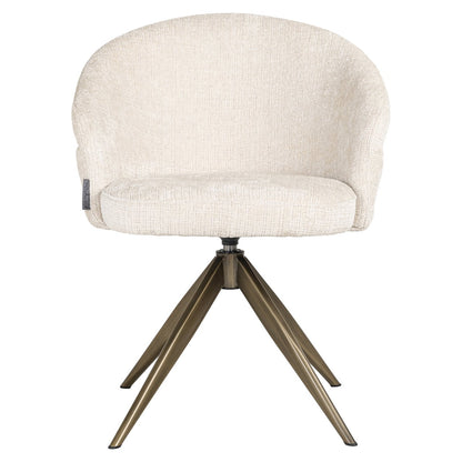 Dining chair Zendaya niagara beige swivel