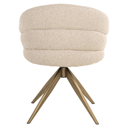 Dining chair Zendaya biscotti swivel fire retardant