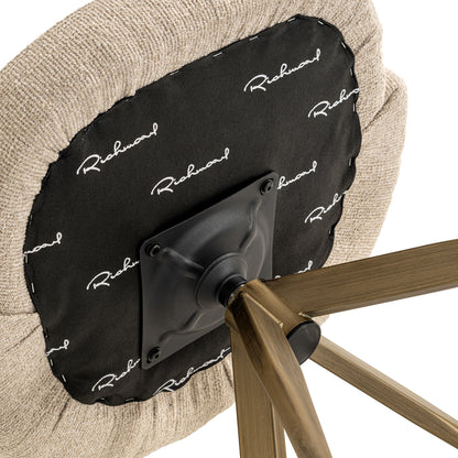 Dining chair Zendaya biscotti swivel fire retardant