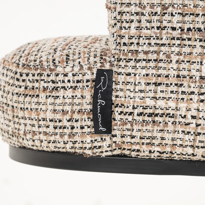 Dining chair Rochenne trendy nature swivel on wheels