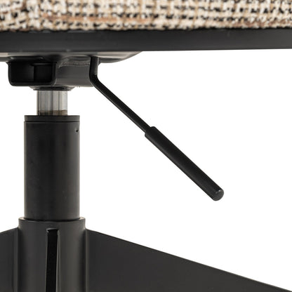 Dining chair Rochenne trendy nature swivel on wheels