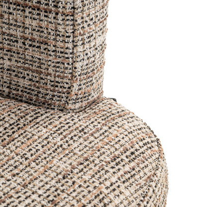 Dining chair Rochenne trendy nature swivel on wheels