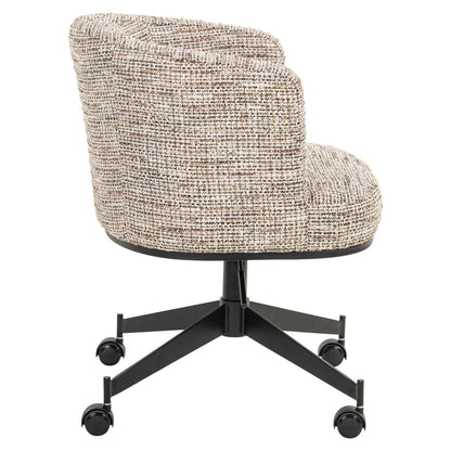 Dining chair Rochenne trendy nature swivel on wheels