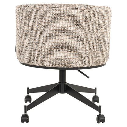 Dining chair Rochenne trendy nature swivel on wheels