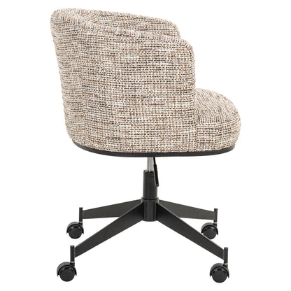 Dining chair Rochenne trendy nature swivel on wheels