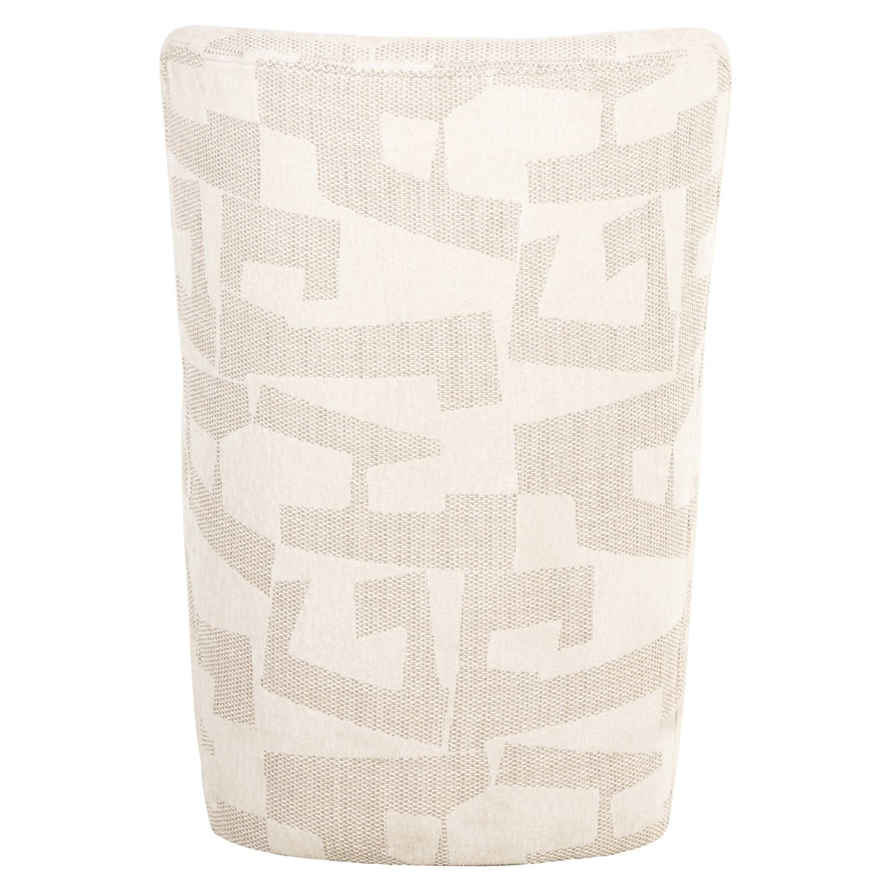 Dining chair Lorain beige graffic on wheels