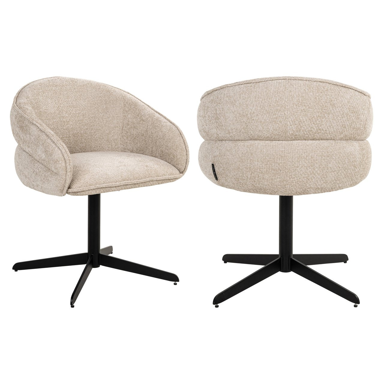 Dining chair Angelina cream unicorn swivel