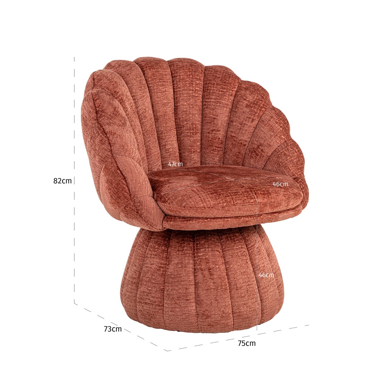 Lounge chair Blossom blush fusion