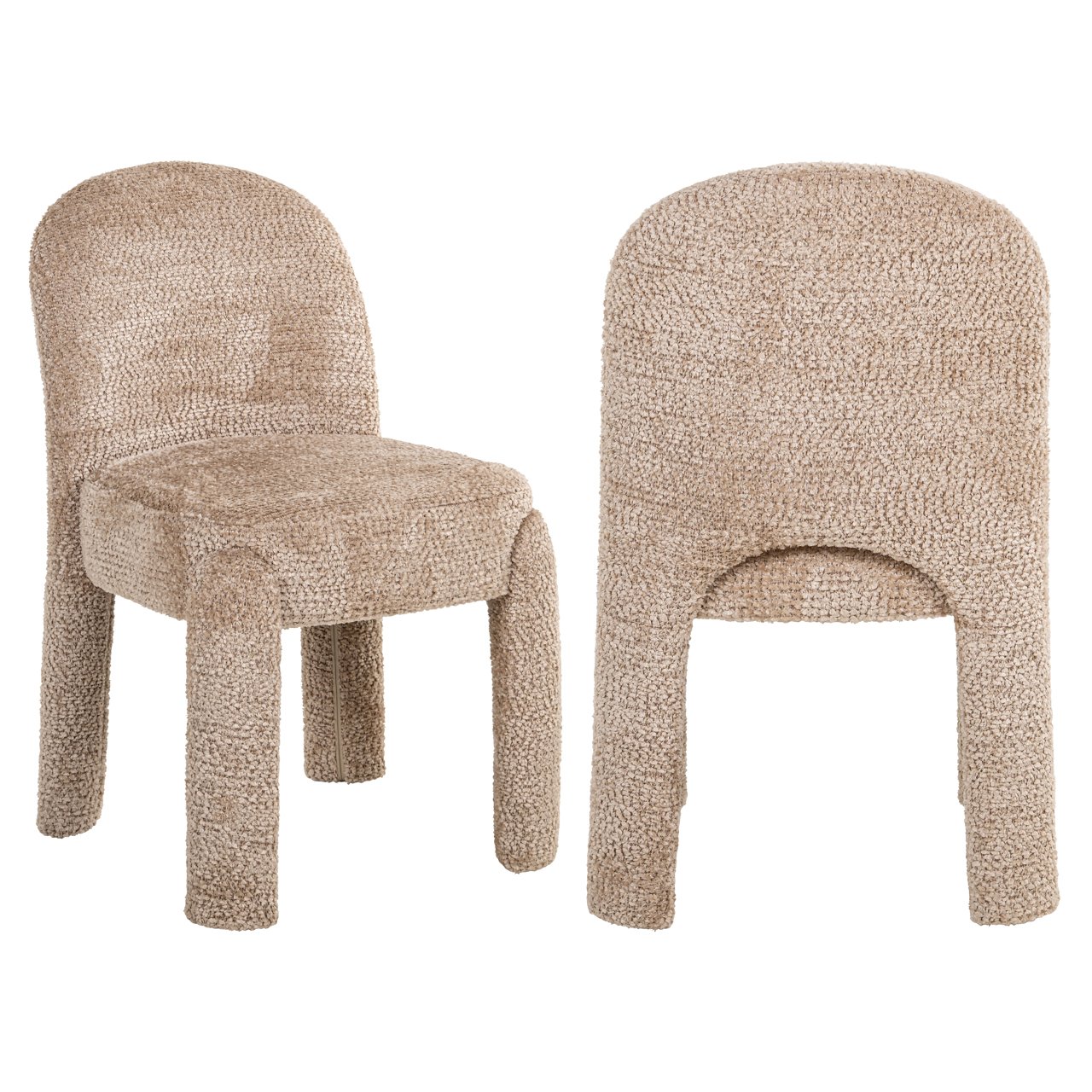 Dining chair Brandi lovely beige (Set of 2)