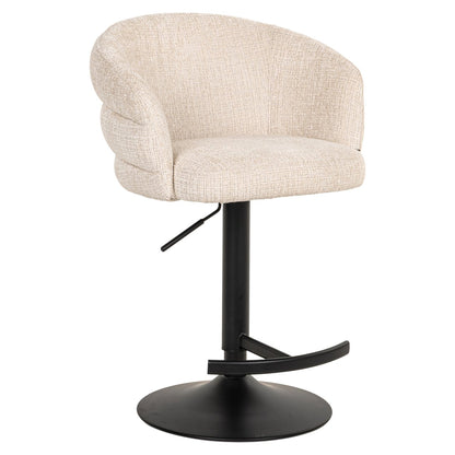 Bar stool Nikki niagara beige swivel fire retardant