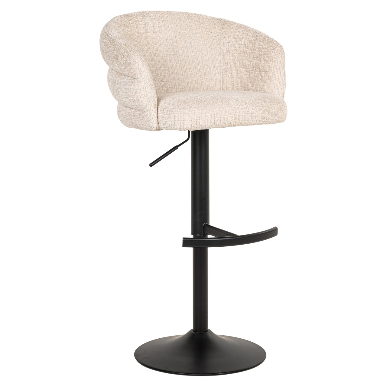 Bar stool Nikki niagara beige swivel fire retardant