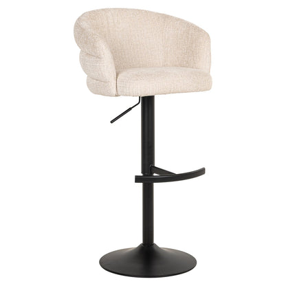 Bar stool Nikki niagara beige swivel fire retardant