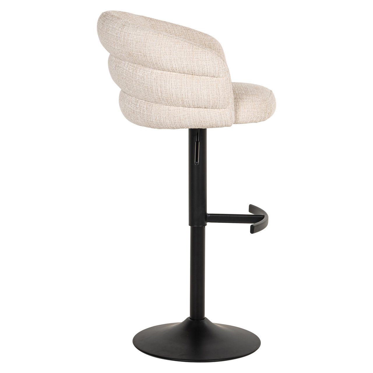 Bar stool Nikki niagara beige swivel fire retardant
