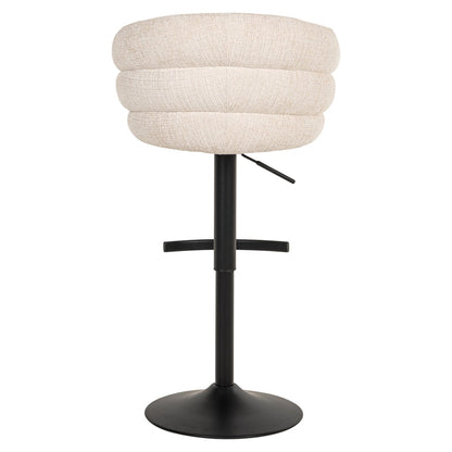 Bar stool Nikki niagara beige swivel fire retardant