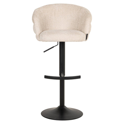 Bar stool Nikki niagara beige swivel fire retardant