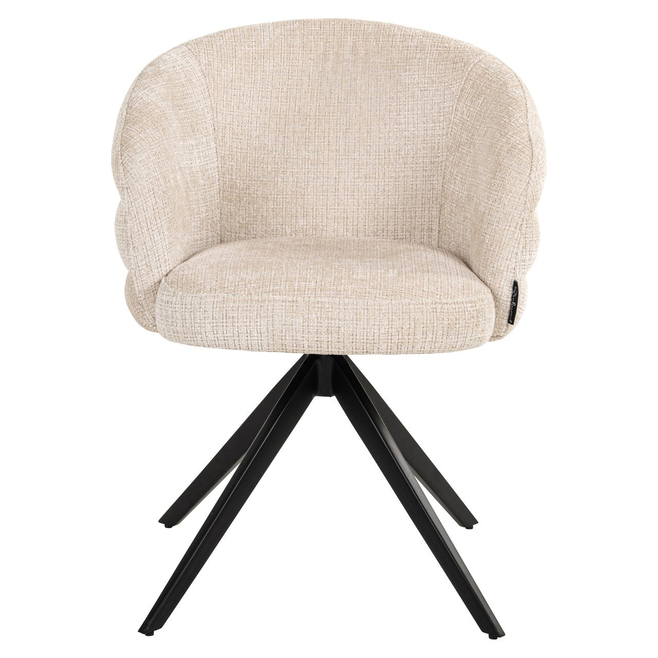Dining chair Serenity niagara beige swivel fire retardant
