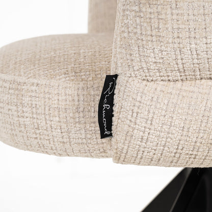 Dining chair Serenity niagara beige swivel fire retardant