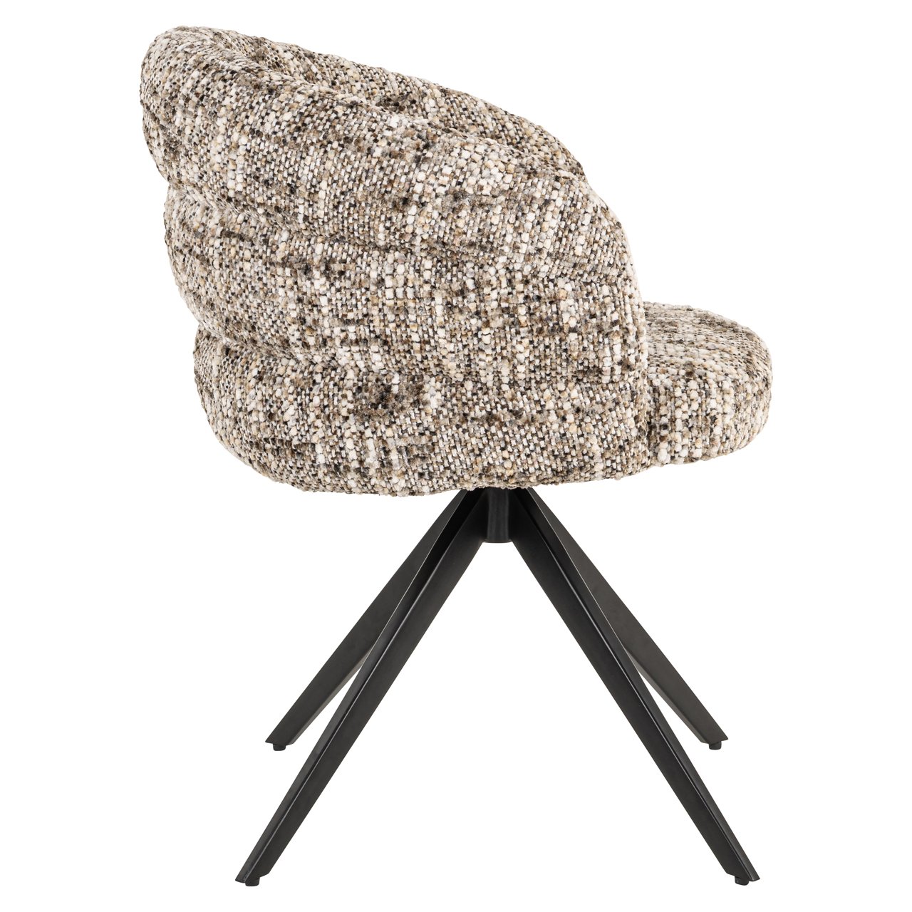 Dining chair Serenity brown omara swivel fire retardant