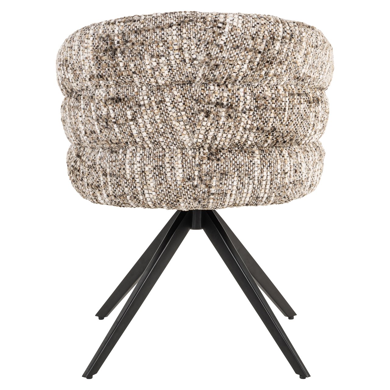 Dining chair Serenity brown omara swivel fire retardant