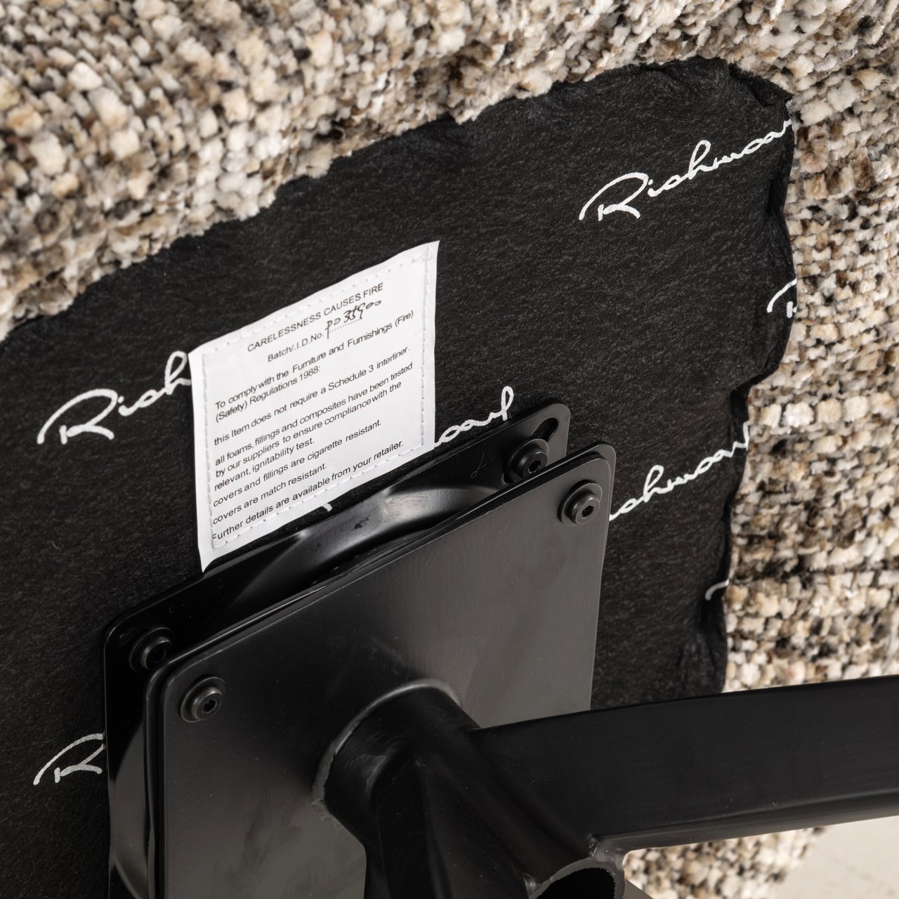 Dining chair Serenity brown omara swivel fire retardant