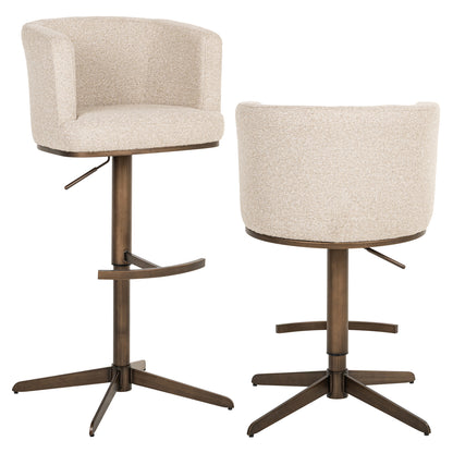 Bar stool Cheyenne biscotti swivel