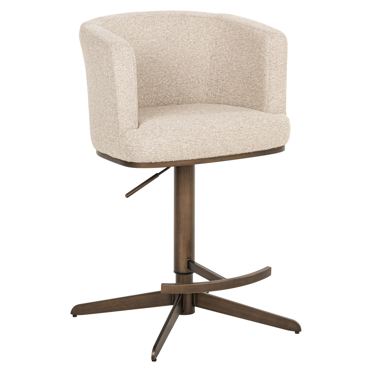 Bar stool Cheyenne biscotti swivel