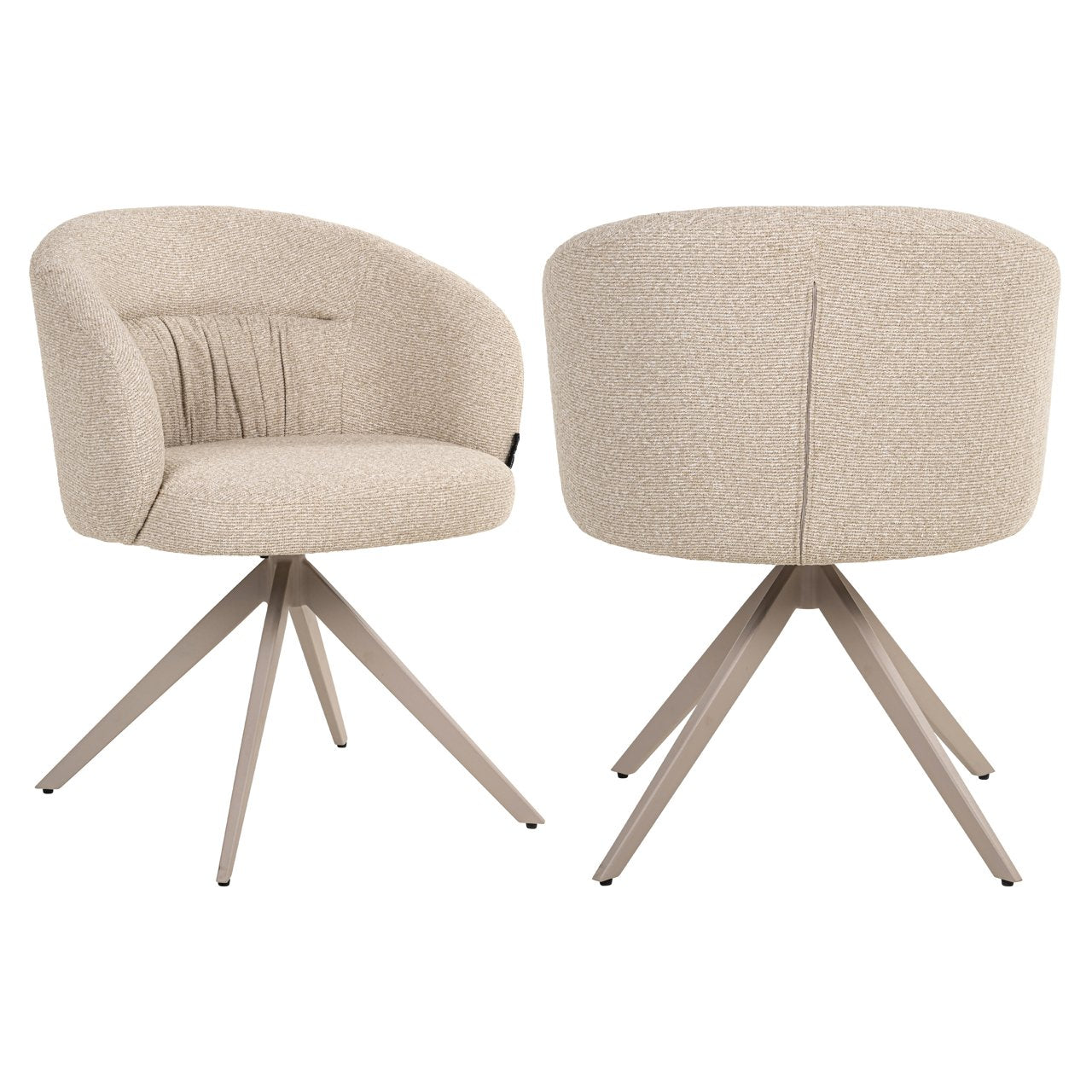Dining chair Olivia biscotti swivel
