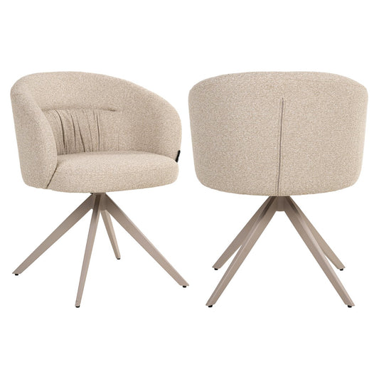 Dining chair Olivia biscotti swivel