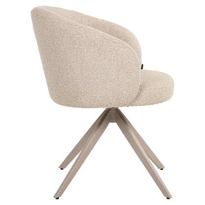 Dining chair Olivia biscotti swivel