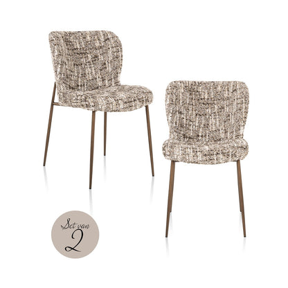 Dining chair Odarby brown omara (Set of 2)