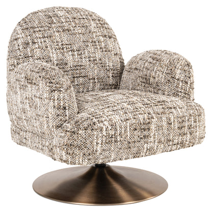 Lounge chair Kagney brown omara swivel