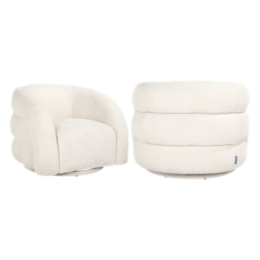 Lounge chair Arcus white unicorn swivel