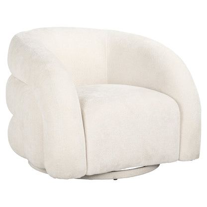 Lounge chair Arcus white unicorn swivel