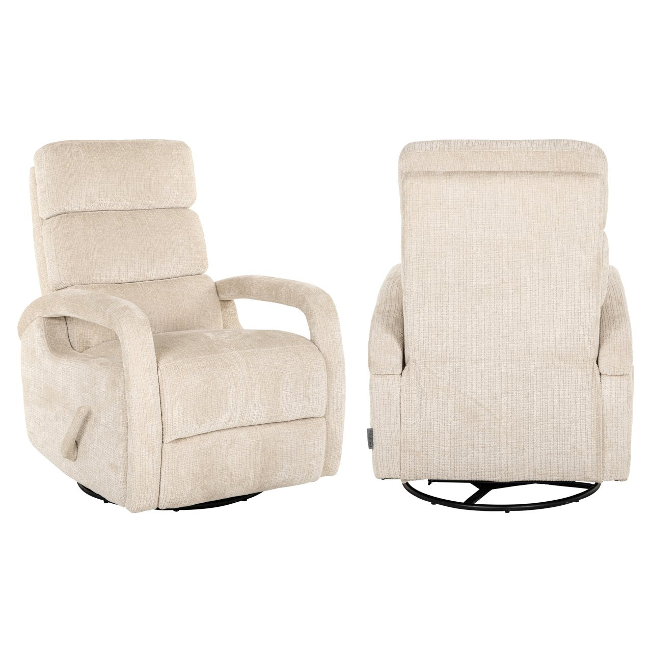 Lounge chair Denvi niagara beige swivel
