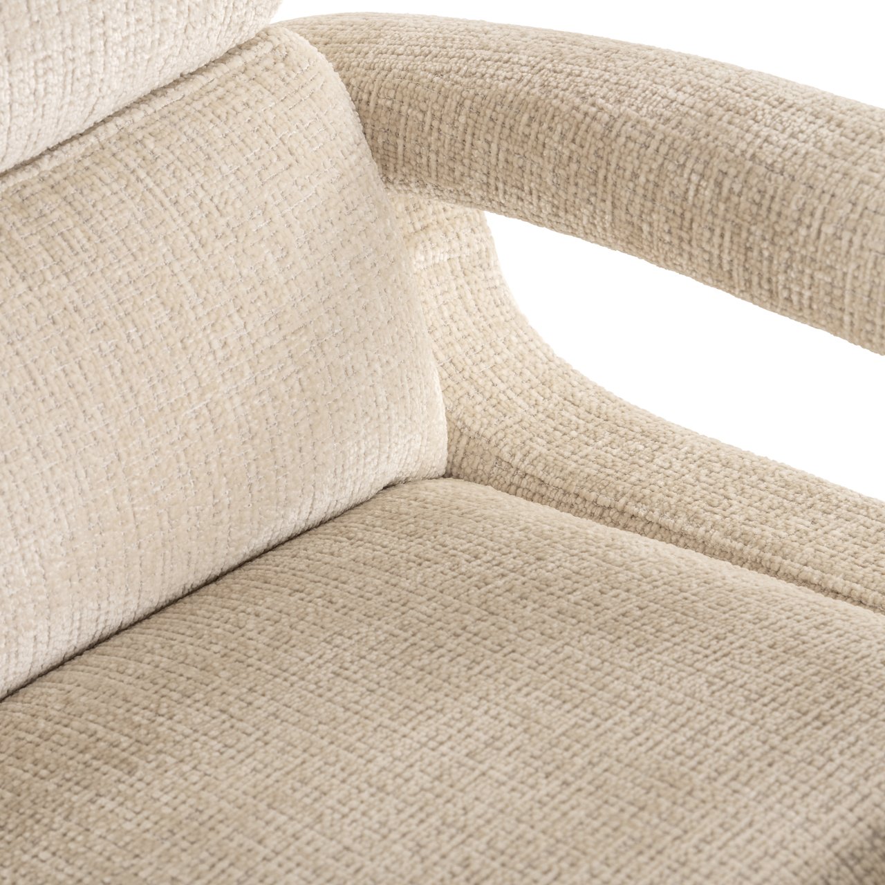 Lounge chair Denvi niagara beige swivel