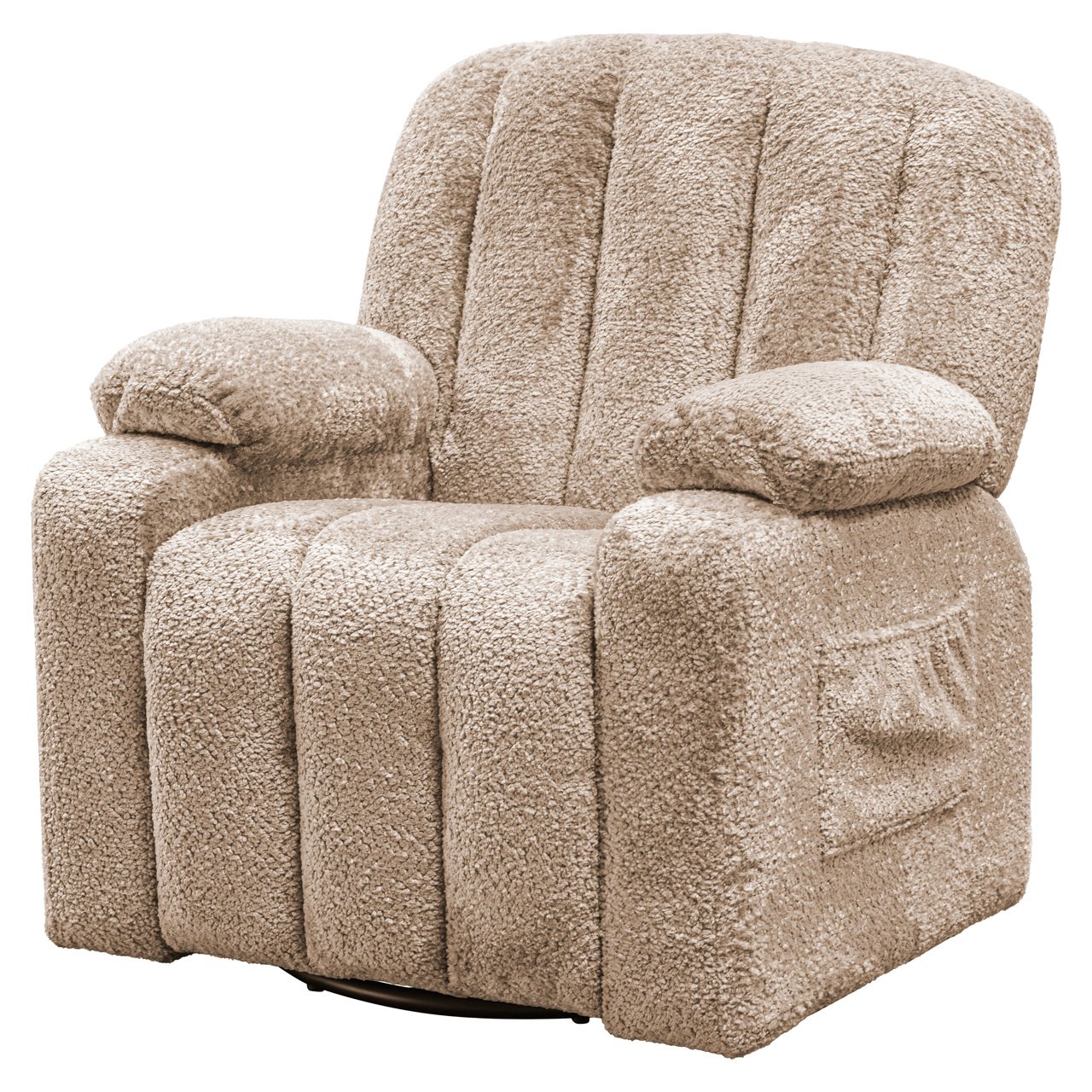 Lounge chair Mickey sheep natural swivel kids