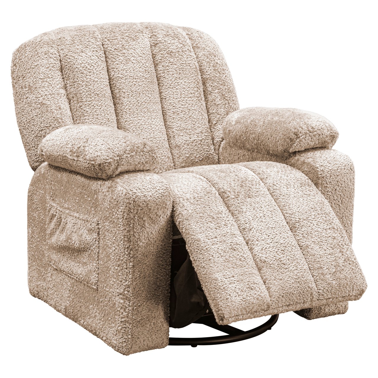 Lounge chair Mickey sheep natural swivel kids