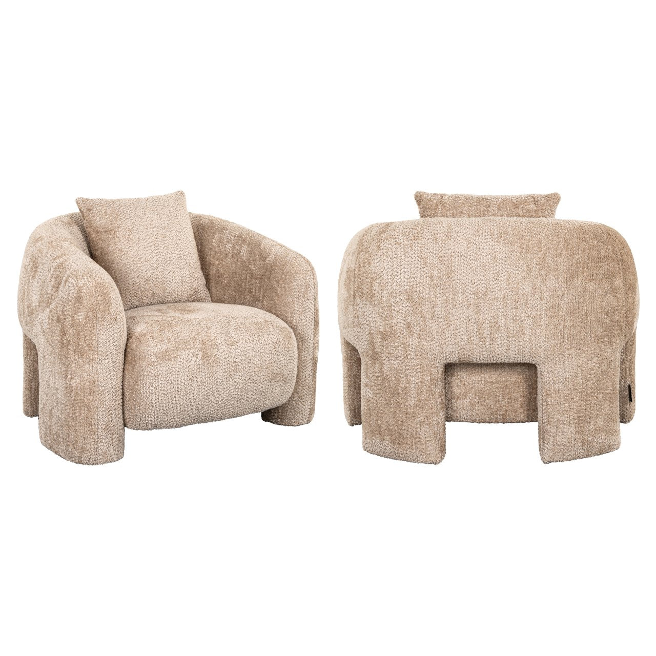 Lounge chair Milania lovely beige