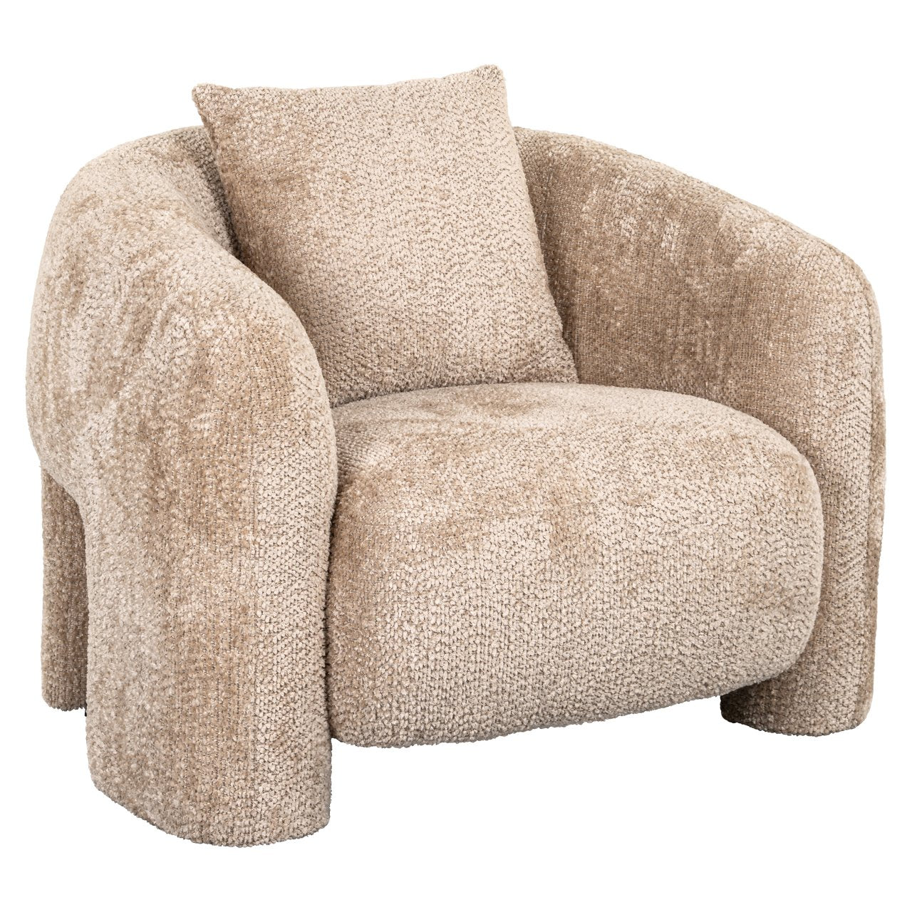 Lounge chair Milania lovely beige