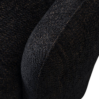 Lounge chair Milania lovely black