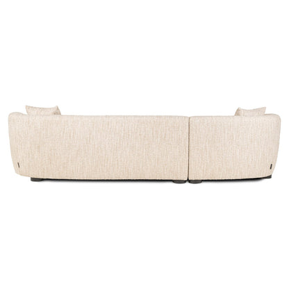 Sofa Pandora beige angora lounge left